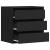 Dulap colț cu sertare negru 60x41x58 cm lemn prelucrat GartenMobel Dekor