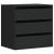 Dulap colț cu sertare negru 60x41x58 cm lemn prelucrat GartenMobel Dekor