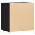 Dulap colț cu sertare negru 60x41x58 cm lemn prelucrat GartenMobel Dekor
