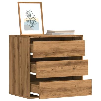 Dulap colț sertare stejar artizanal 60x41x58 cm lemn prelucrat GartenMobel Dekor