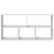 Raft de perete, alb, 100x25x50 cm, lemn prelucrat GartenMobel Dekor