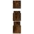 Rafturi perete 3 buc. stejar fumuriu 80x18x18 cm lemn prelucrat GartenMobel Dekor