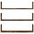 Rafturi perete 3 buc. stejar fumuriu 80x18x18 cm lemn prelucrat GartenMobel Dekor