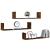 Rafturi perete 3 buc. stejar fumuriu 80x18x18 cm lemn prelucrat GartenMobel Dekor
