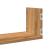 Rafturi perete 3buc. stejar artizanal 80x18x18cm lemn prelucrat GartenMobel Dekor