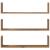 Rafturi perete 3buc. stejar artizanal 80x18x18cm lemn prelucrat GartenMobel Dekor