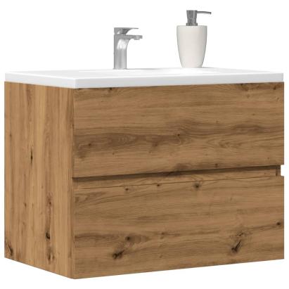 Dulap pentru baie stejar artizanal 60x38,5x45 cm lemn prelucrat GartenMobel Dekor