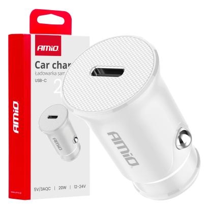 Incarcator auto USB-C 20W 12/24V, AMIO, 1 buc AutoDrive ProParts