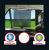 Parasolar jaluzea tip rulou laterale 40x50, 2 fete alb/negru CLD4351 AutoDrive ProParts