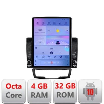 Navigatie Ssangyong Korando 2011- 2013 G-159 ecran tip TESLA 9.7" cu Android Radio Bluetooth Internet GPS WIFI 4+32GB CarStore Technology