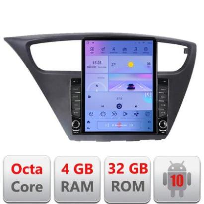 Navigatie Honda Civic 2012-2016 G-civic ecran tip TESLA 9.7" cu Android Radio Bluetooth Internet GPS WIFI 4+32GB DSP 4 CarStore Technology