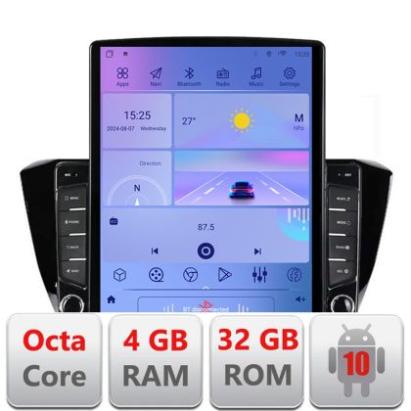 Navigatie Skoda Superb 3 2015- H-932 ecran tip TESLA 9.7" cu Android Radio Bluetooth Internet GPS WIFI 4+32GB DSP 4G O CarStore Technology