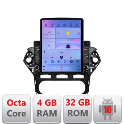 Navigatie Ford Mondeo 2010-2014 H-mondeo-clima ecran tip TESLA 9.7" cu Android Radio Bluetooth Internet GPS WIFI 4+32G CarStore Technology