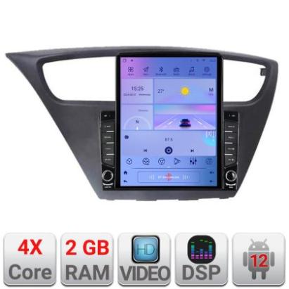 Navigatie Honda Civic 2012-2016 K-civic ecran tip TESLA 9.7" cu Android Radio Bluetooth Internet GPS WIFI 2+32 DSP Qua CarStore Technology
