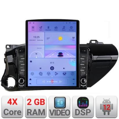 Navigatie TOYOTA Hilux 2016- K-TY59 ecran tip TESLA 9.7" cu Android Radio Bluetooth Internet GPS WIFI 2+32 DSP Quad Co CarStore Technology