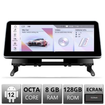 Navigatie BMW X3 X4 F25 F26 2010-2011 cu ecran CIC Android ecran 12.3" 8+128 4G BT CarStore Technology