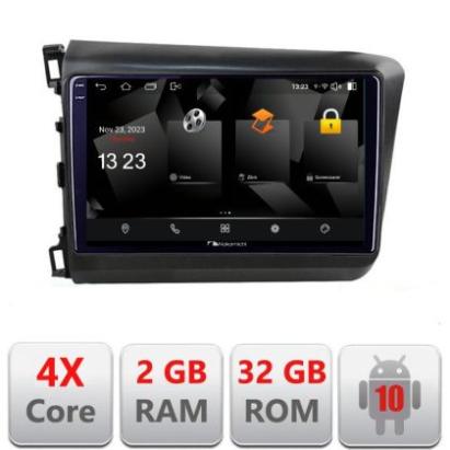 Navigatie Honda Civic 2012-2015 5230-132 Android Ecran 720P Quad Core 2+32 carplay android auto CarStore Technology