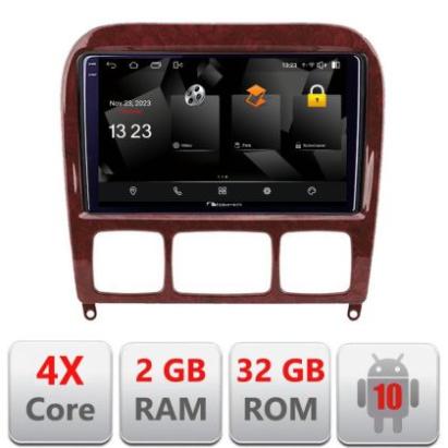 Navigatie Mercedes Clasa S 1998-2005 5230-220 Android Ecran 720P Quad Core 2+32 carplay android auto CarStore Technology