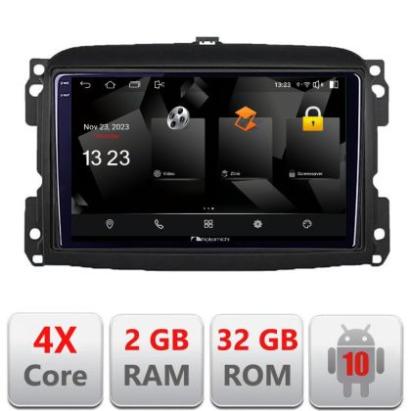 Navigatie Fiat 500 2015-2021 5230-500new  Android Ecran 720P Quad Core 2+32 carplay android auto CarStore Technology