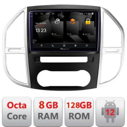Navigatie Mercedes Vito w447 2016- Android Octa Core Qualcomm 2K Qled 8+128 DTS DSP 360 4G Optical CarStore Technology