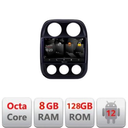 Navigatie Jeep Compass 2010-2016 5960Pro-2500 Android Octa Core Qualcomm 2K Qled 8+128 DTS DSP 360 4G Optical CarStore Technology
