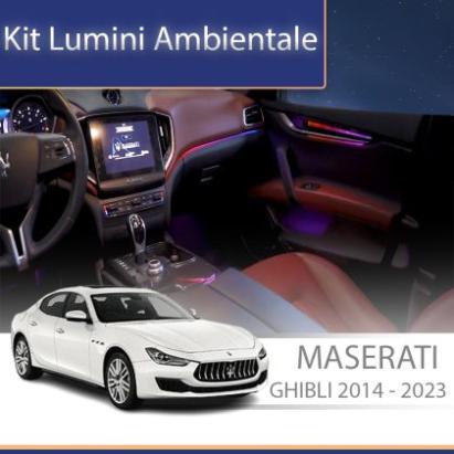 Lumini ambientale Maserati Ghibli  Quattroporte 2013-2022 set complet control telefon sau sistem original CarStore Technology