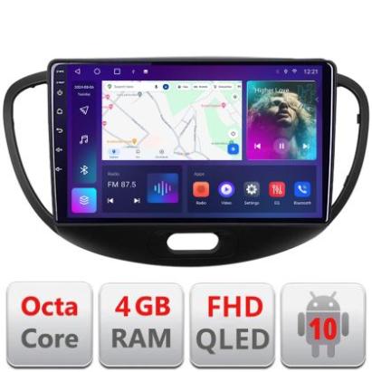 Navigatie HHyundai I10 2007-2013 Android radio gps internet quad core 4+64 carplay android auto KIT-i10-2007+EDT-E309v3 CarStore Technology