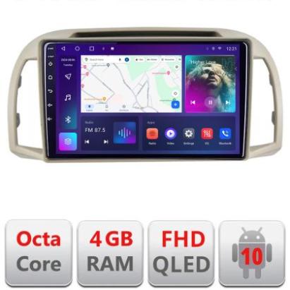 Navigatie Nissan Micra 2002-2010 Android radio gps internet quad core 4+64 carplay android auto KIT-micra2003+EDT-E309v3 CarStore Technology