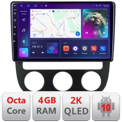 Navigatie VW Golf 5 2004-2010 clima automatica Android ecran Qled 2K Octa core 4+32 KIT-golf5-automatic+EDT-E410-2K CarStore Technology