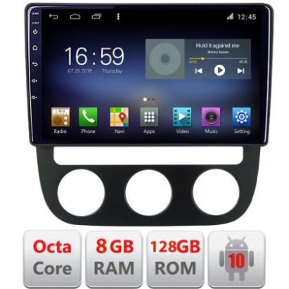 Navigatie VW Golf 5 2004-2010 clima automatica Android radio gps internet Octa Core 8+128 LTE KIT-golf5-automatic+EDT-E610 CarStore Technology