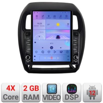 Navigatie Mitsubishi ASX 2017-2021 model facelift Android radio gps internet quad core 2+32 ecran vertical 9.7" Kit-026-facelift+EDT-E708 CarStore Technology
