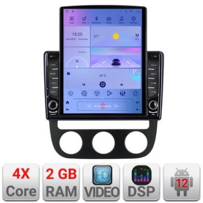 Navigatie VW Golf 5 2004-2010 clima automatica Android radio gps internet quad core 2+32 ecran vertical 9.7" KIT-golf5-automatic+EDT-E708 CarStore Technology