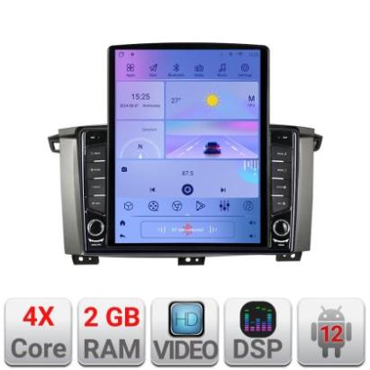 Navigatie Toyota Land Cruiser L100 2002-2006 Android radio gps internet quad core 2+32 ecran vertical 9.7" KIT-L105+EDT-E708 CarStore Technology