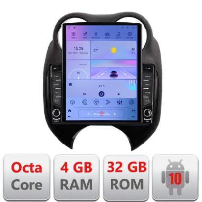 Navigatie Nissan Micra 2010-2014 Android radio gps internet Lenovo Octa Core 4+64 LTE KIT-micra2010+EDT-E709 CarStore Technology