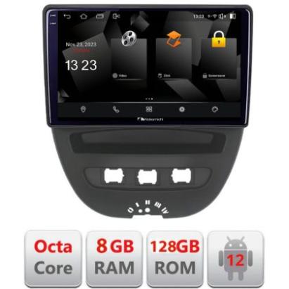 Navigatie Citroen C1 Peugeot 107 Toyota Aygo 2005-2014 Android radio gps internet octa core 8+128 carplay android auto CarStore Technology