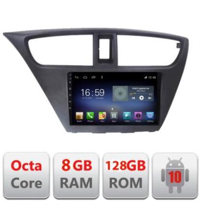 Navigatie Honda Civic 2012-2016 F-CIVIC Octa Core cu Android Radio Bluetooth Internet GPS WIFI DSP 8+128GB 4G CarStore Technology