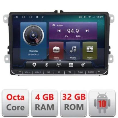 Navigatie VW Skoda Seat QLED,Octacore,4 Gb RAM,32 Gb Hdd,360,4G,DSP,GPS,Bluetooth EDT-E505V2 v1 CarStore Technology