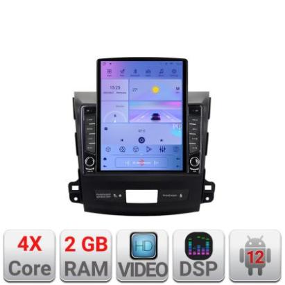 Navigatie Mitsubishi Outlander 2010 K-056 ecran tip TESLA 9.7" cu Android Radio Bluetooth Internet GPS WIFI 2+32 DSP Q v2 CarStore Technology
