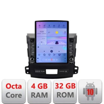 Navigatie Mitsubishi Outlander 2010 G-056 ecran tip TESLA 9.7" cu Android Radio Bluetooth Internet GPS WIFI 4+32GB DSP v2 CarStore Technology