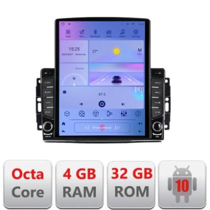 Navigatie CHRYSLER Jeep Manual H-202 ecran tip TESLA 9.7" cu Android Radio Bluetooth Internet GPS WIFI 4+32GB DSP 4G O v1 CarStore Technology