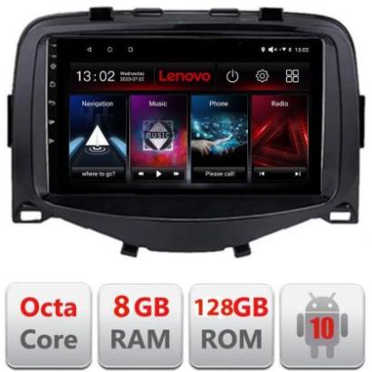 Navigatie Toyota Aygo Peugeot 108 Citroen C1 2016-2020 2din ecran de 7" Octa Core Android Radio Bluetooth Internet GPS WIFI 8+128GB EDT-E500 v1 CarStore Technology