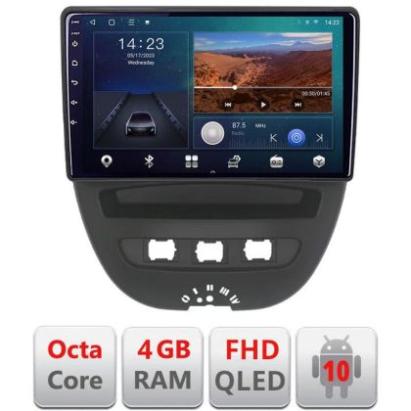 Navigatie Citroen C1 Peugeot 107 Toyota Aygo 2005-2014 Android radio gps internet quad core 4+64 carplay android auto KIT-C1+EDT-E310v3 v1 CarStore Technology