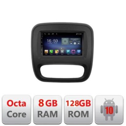 Navigatie Renault Trafic 2014-2017 F-rt09 Octa Core cu Android Radio Bluetooth Internet GPS WIFI DSP 8+128GB 4G v1 CarStore Technology