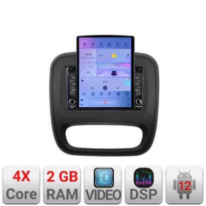 Navigatie Renault Trafic 2014-2017 K-rt09 ecran tip TESLA 9.7" cu Android Radio Bluetooth Internet GPS WIFI 2+32 DSP Q v1 CarStore Technology