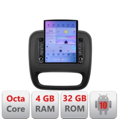 Navigatie Renault Trafic 2014-2017 G-rt09 ecran tip TESLA 9.7" cu Android Radio Bluetooth Internet GPS WIFI 4+32GB DSP v1 CarStore Technology