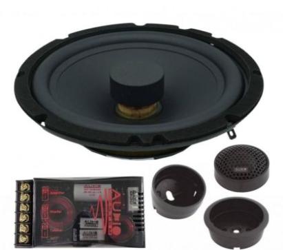 Difuzoare componente flat line Audio System R 165 FLAT EVO 2 90 watts 165 mm 6.5" 3 ohm Radion eficienta ridicata CarStore Technology