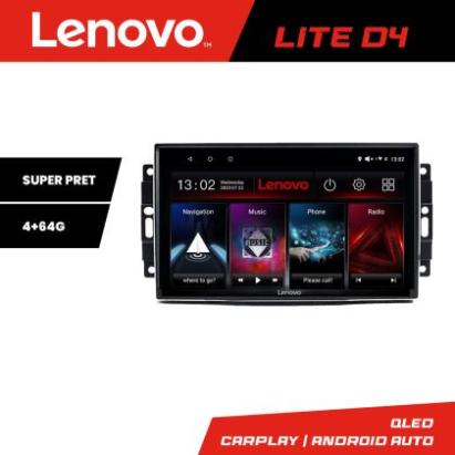 Navigatie Chrysler Jeep Lenovo Kit-202 4+64 GB Android Waze USB Navigatie Internet Youtube Radio CarStore Technology
