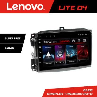 Navigatie Fiat 500L 2012-2017 Lenovo Kit-500L 4+64 GB Android Waze USB Navigatie Internet Youtube Radio CarStore Technology
