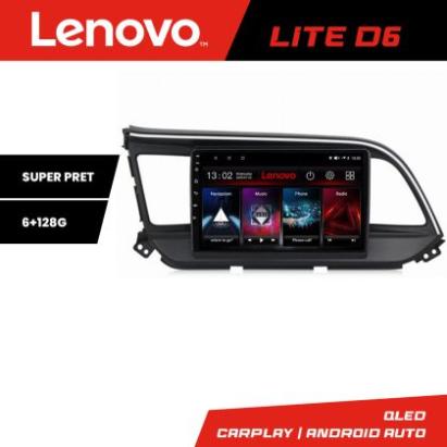 Navigatie Hyundai Elantra 2018- Lenovo Kit-1581 8 core 6+128 GB Android Waze USB Navigatie Internet Youtube Radio CarStore Technology