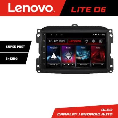 Navigatie Fiat 500 2015-2021 Lenovo Kit-500new 8 core 6+128 GB Android Waze USB Navigatie Internet Youtube Radio CarStore Technology